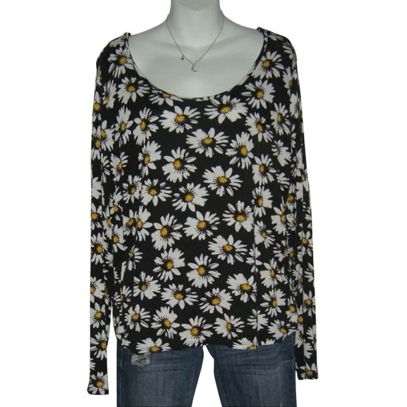 Deb Blouse Vintage 90's Daisy Grunge Cottage Indie alt egirl Boho y2k Plus Size - Picture 1 of 7